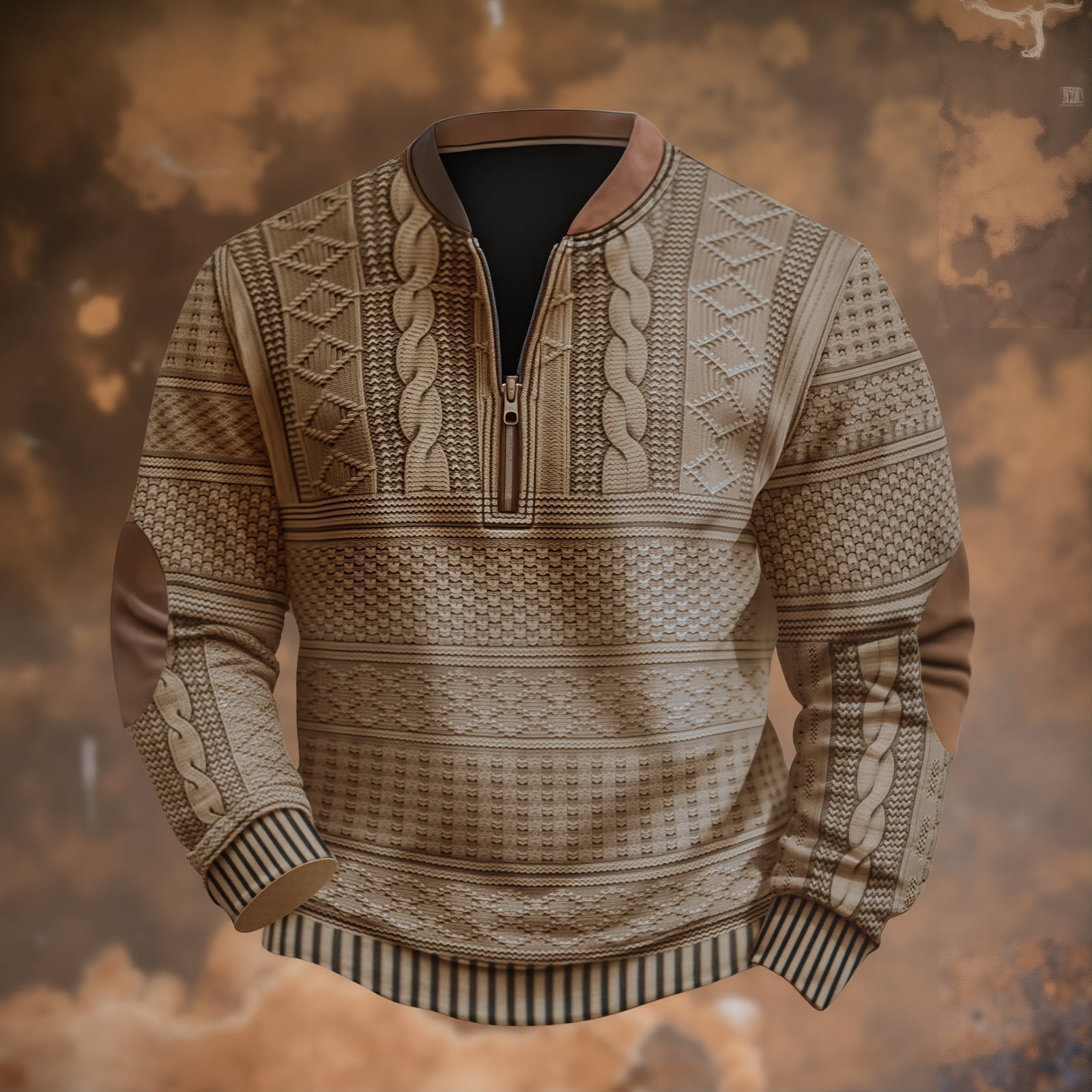 ANTON – JERSEY DE PUNTO CON DETALLE DE CREMALLERA