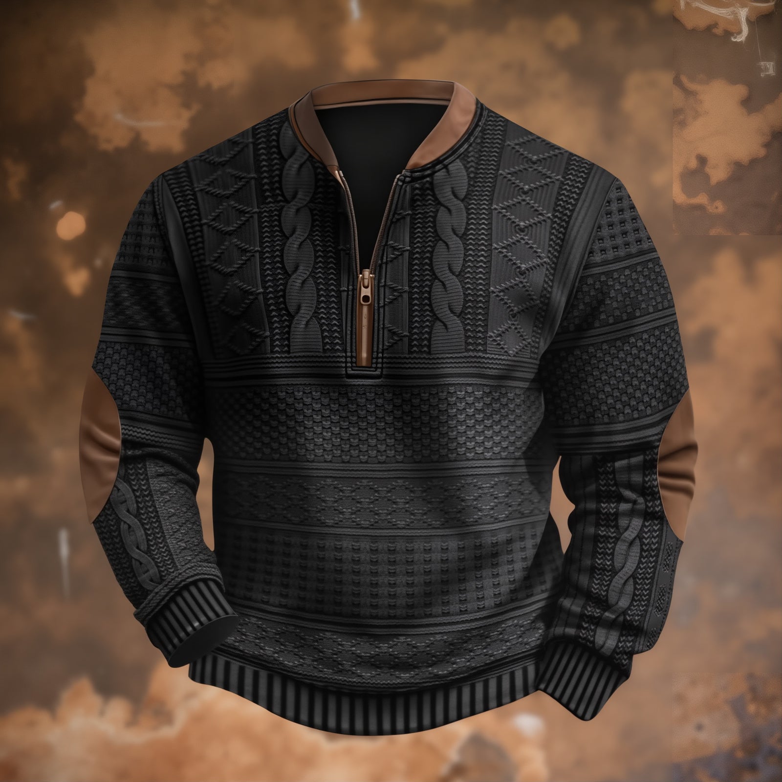 ANTON – JERSEY DE PUNTO CON DETALLE DE CREMALLERA