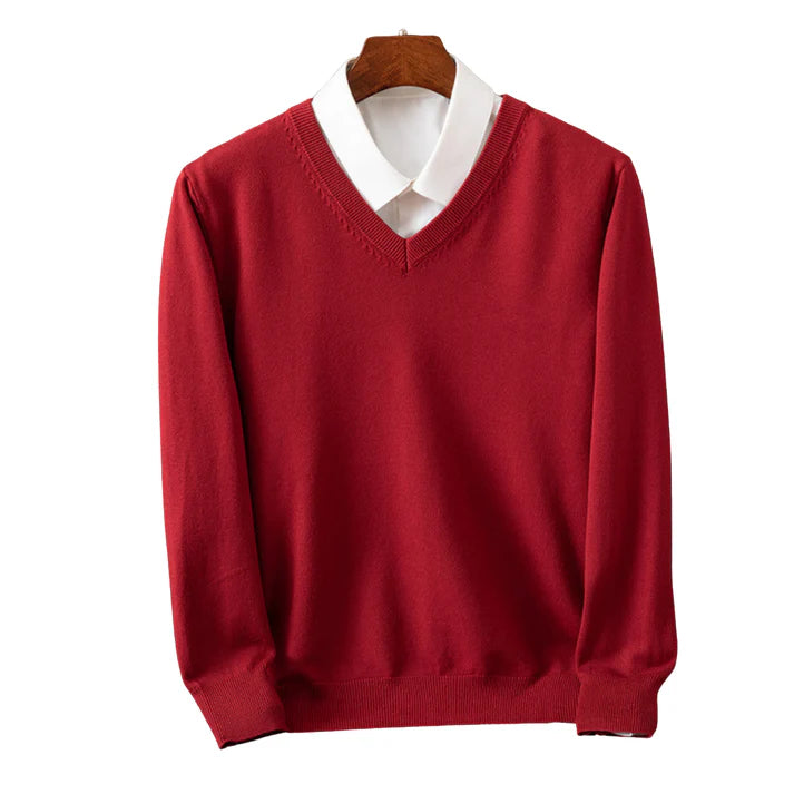 BEXFORD | JERSEY DE CASHMERE CON CUELLO EN V