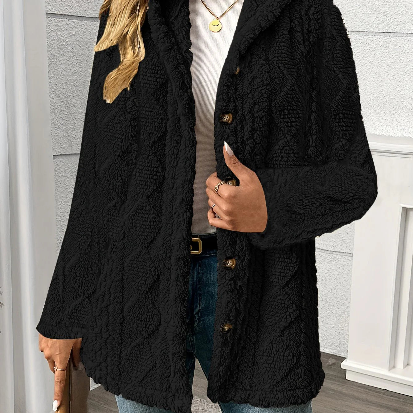 CELINE | CHAQUETA TEDDY SUAVE