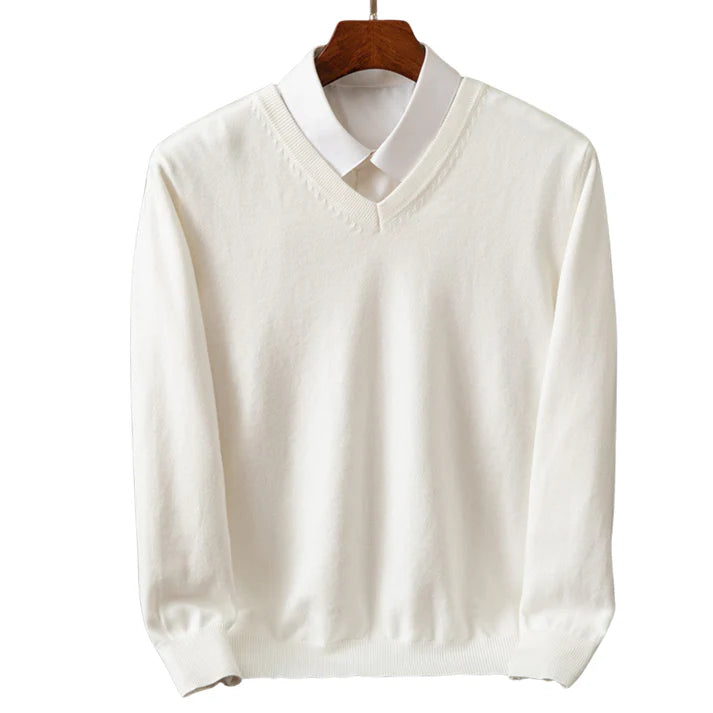 BEXFORD | JERSEY DE CASHMERE CON CUELLO EN V
