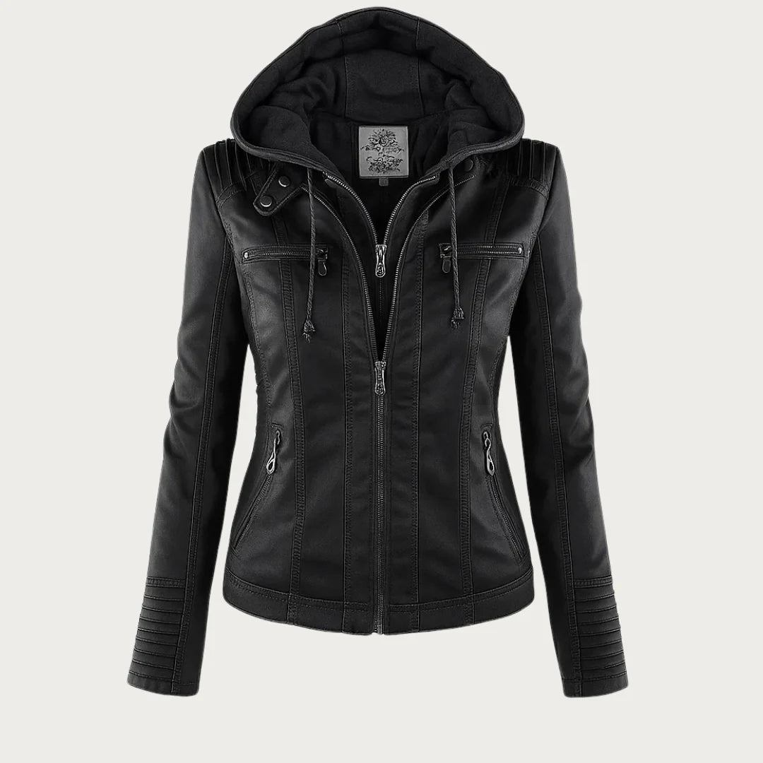 MONIKA™ | CHAQUETA DE CUERO ROBUSTA Y ELEGANTE