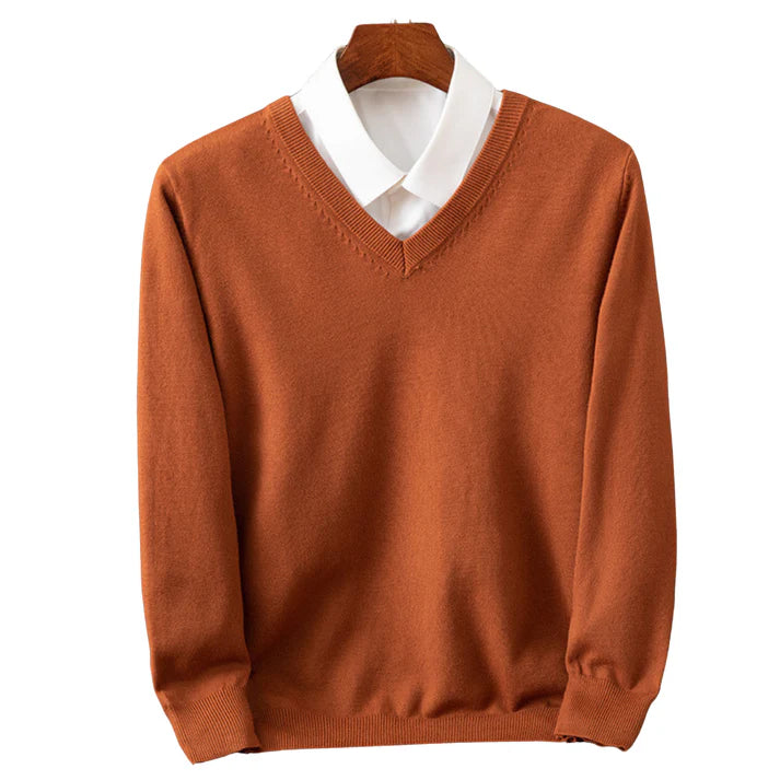 BEXFORD | JERSEY DE CASHMERE CON CUELLO EN V