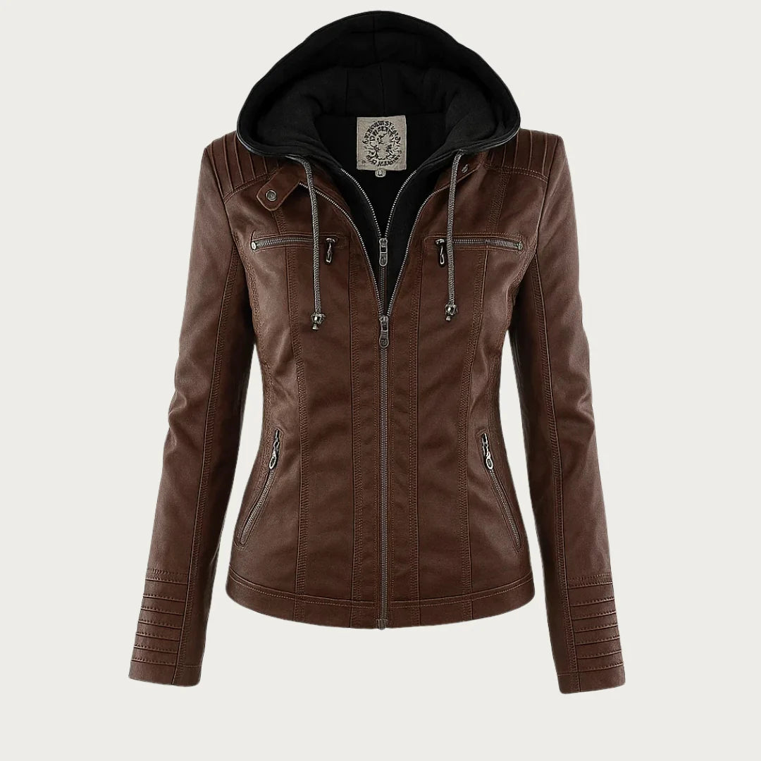 MONIKA™ | CHAQUETA DE CUERO ROBUSTA Y ELEGANTE