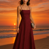 VESTIDO MINI BORGOÑA SERENA