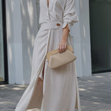VALERIA | VESTIDO MAXI CON ESCOTE EN V