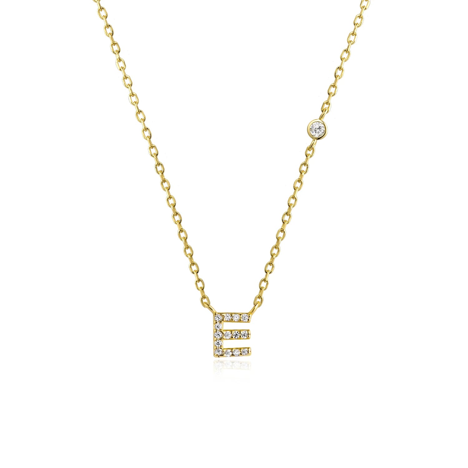 COLLAR INICIAL A-Z EN PLATA 925