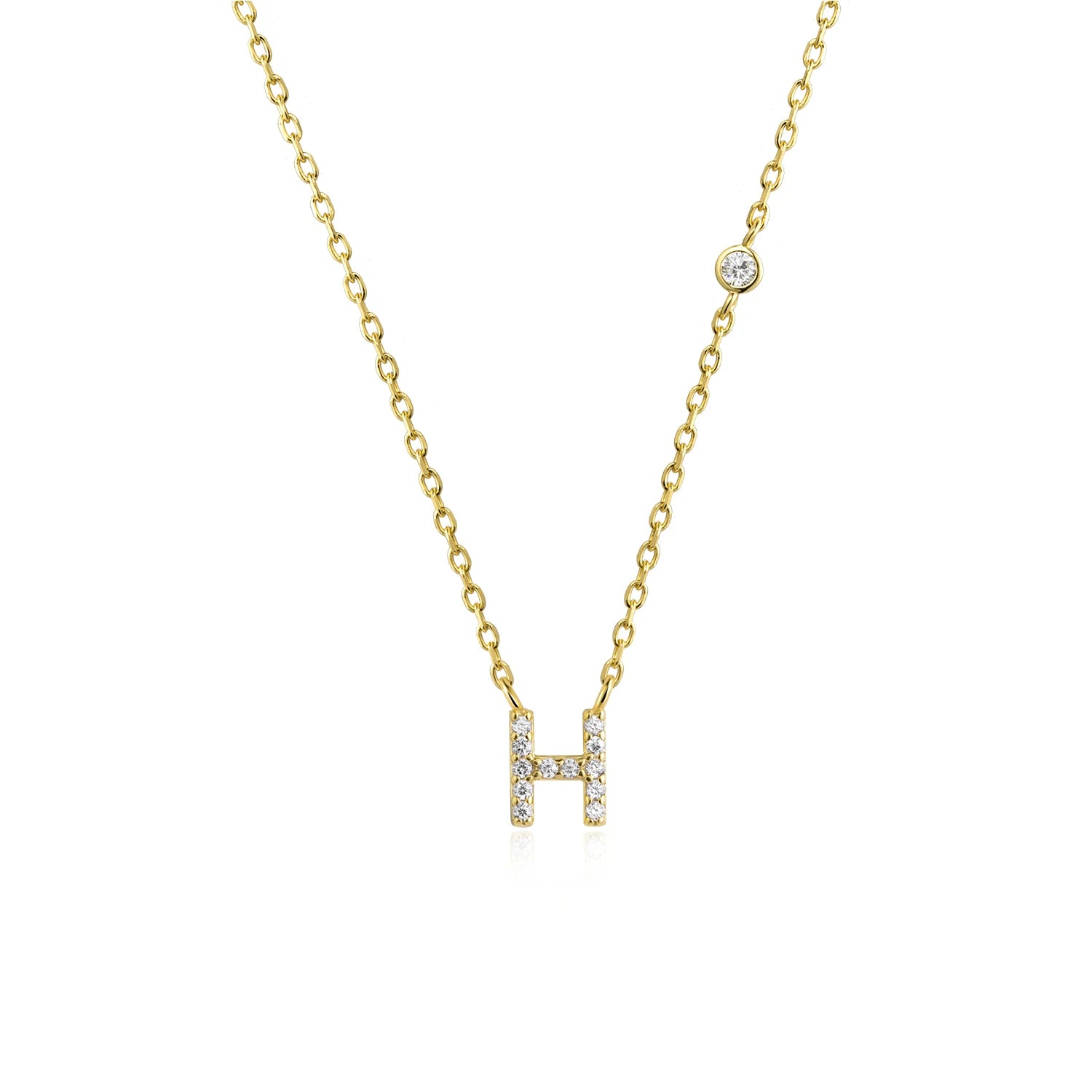 COLLAR INICIAL A-Z EN PLATA 925