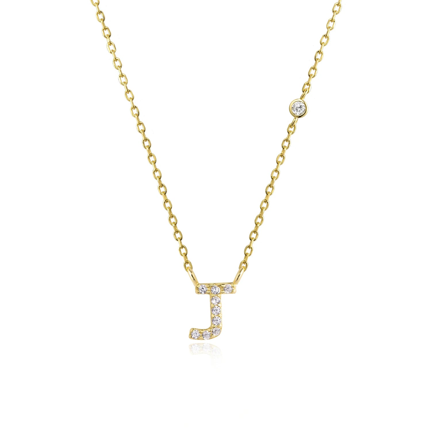 COLLAR INICIAL A-Z EN PLATA 925