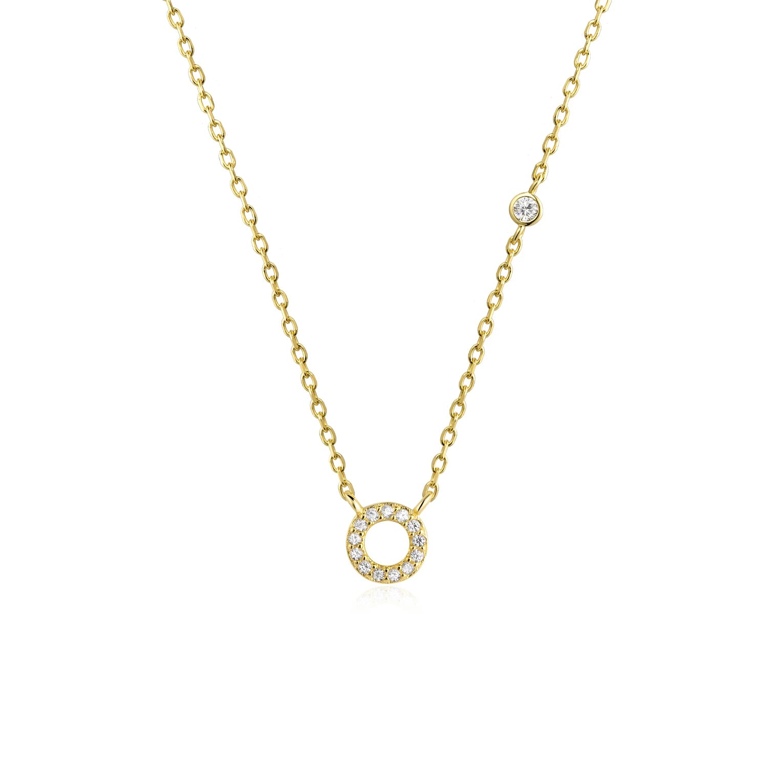 COLLAR INICIAL A-Z EN PLATA 925
