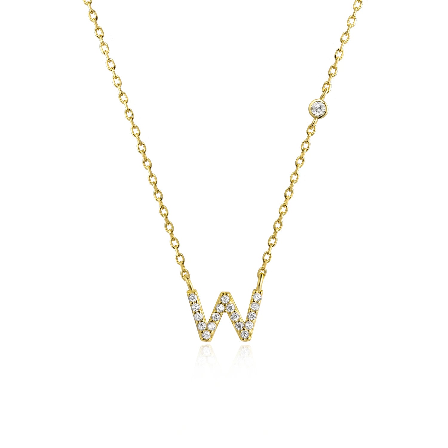 COLLAR INICIAL A-Z EN PLATA 925