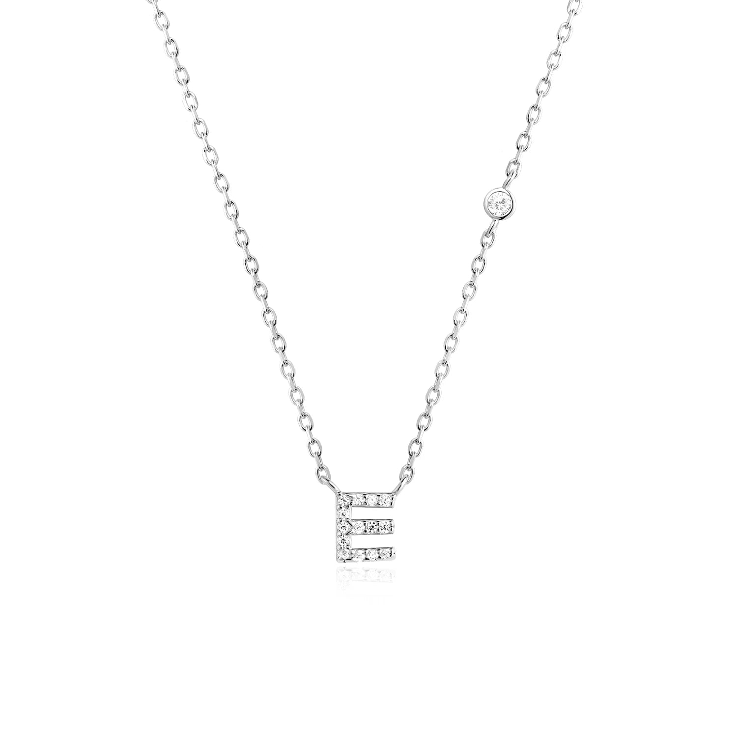 COLLAR INICIAL A-Z EN PLATA 925