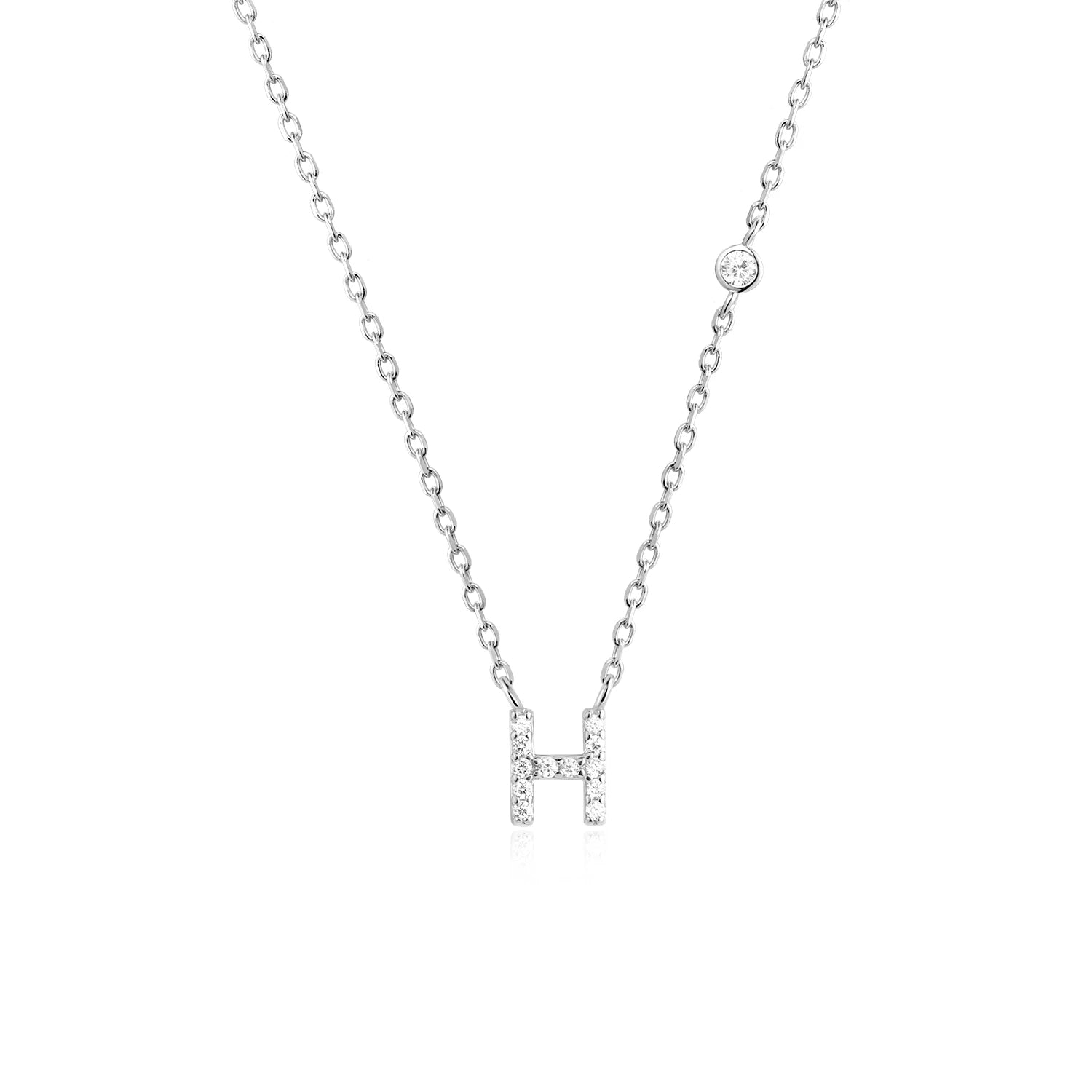COLLAR INICIAL A-Z EN PLATA 925