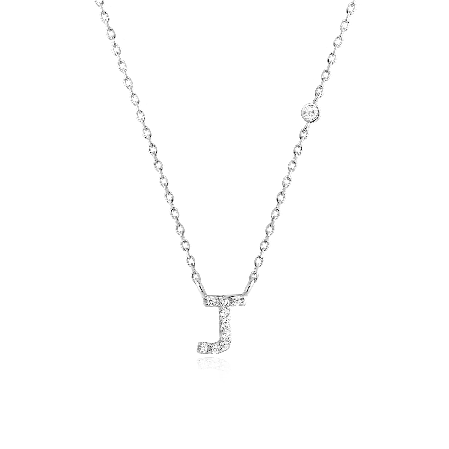 COLLAR INICIAL A-Z EN PLATA 925