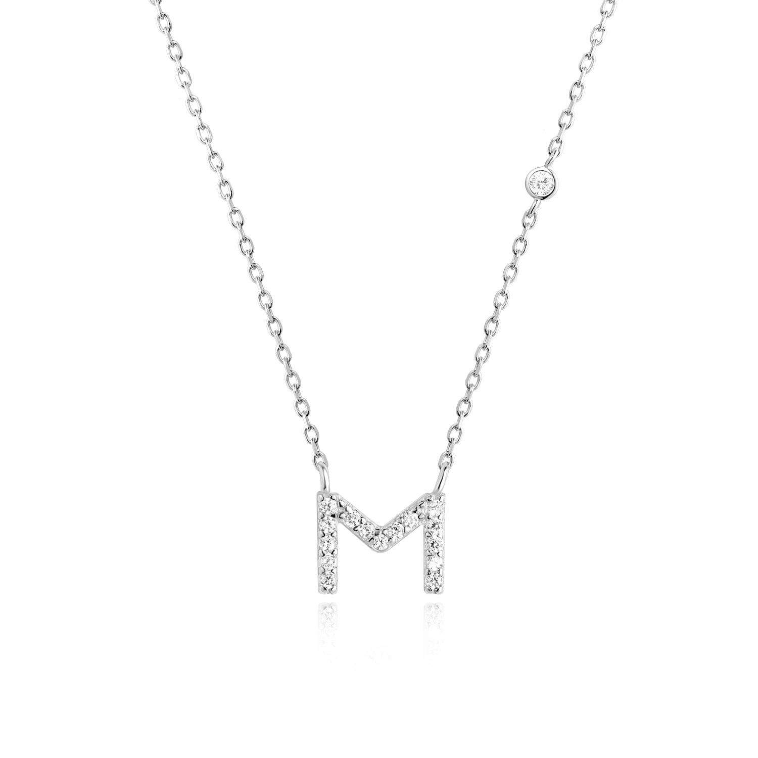 COLLAR INICIAL A-Z EN PLATA 925