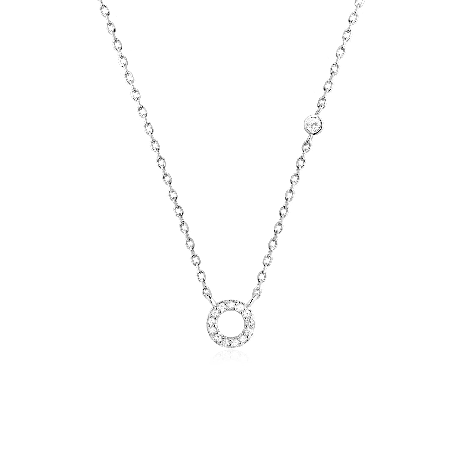 COLLAR INICIAL A-Z EN PLATA 925