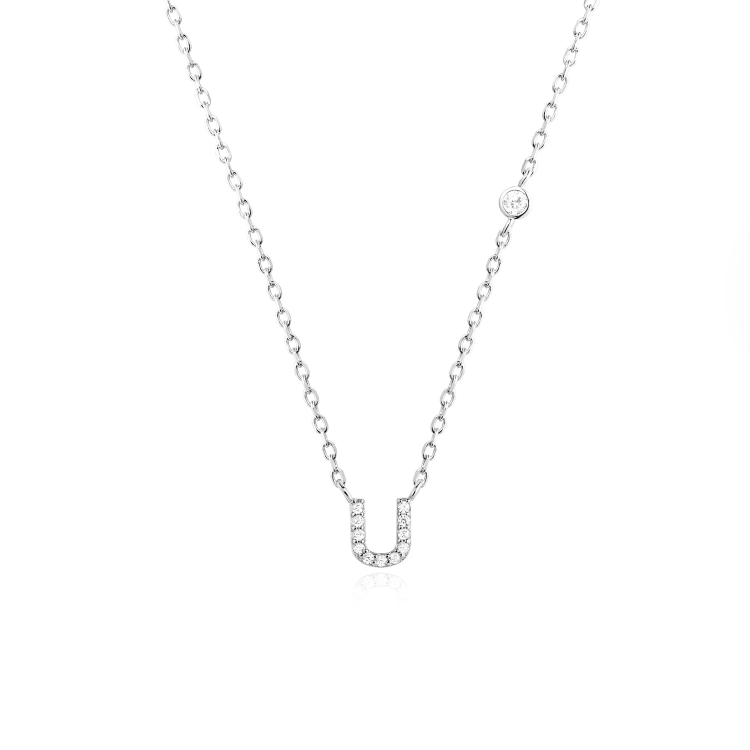 COLLAR INICIAL A-Z EN PLATA 925